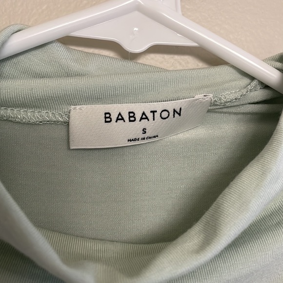 Babaton mock neck top. Soft, draping fabric. Size small. - Picture 3 of 3